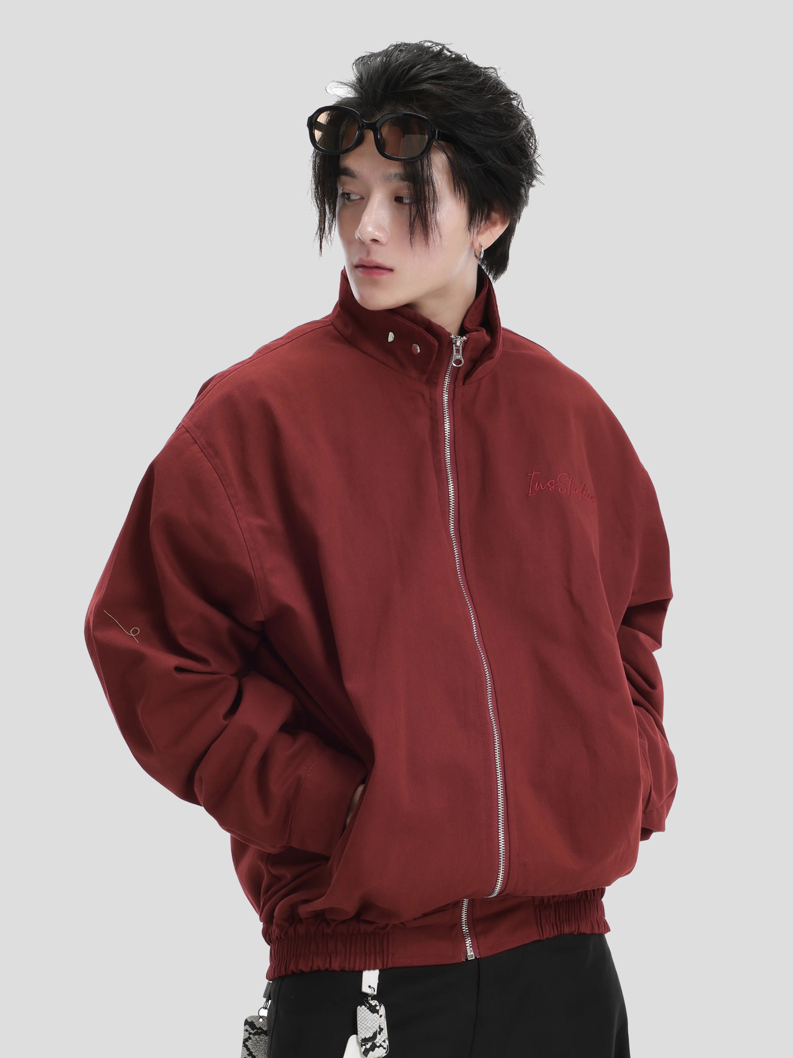 China-Chic Couple American Mountain Python Jacket Cutting Splicing Deconstruction Design Spring Coat